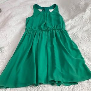 Sleeveless green dress